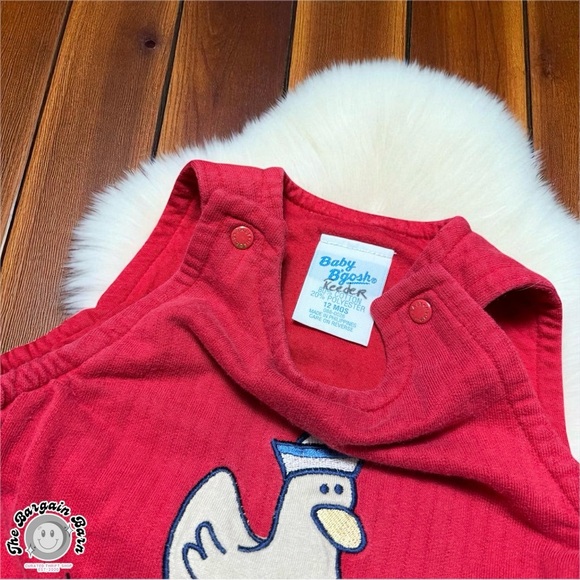 Vintage 1991–93 Baby B’gosh Infant Toddler Red Duck Outfit 088-0026 Philippines - Picture 2 of 4